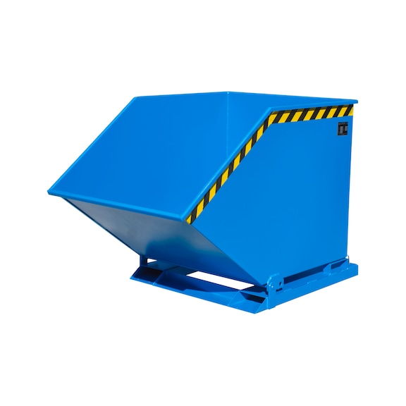 BAUER S&Uuml;DLOHN Volquete de 800 litros LxAnxAlt 1420 x 910 x 975 mm RAL 5012 azul claro - Volquete, con opci&oacute;n de vaciado a nivel del suelo