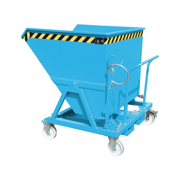 BAUER S&Uuml;DLOHN Volquete tipo SKS 700, LxAnxAlt 1345 x 1200 x 1275 mm versi&oacute;n de virutas - Contenedores de virutas, inclinaci&oacute;n desde el asiento del operador de la carretilla