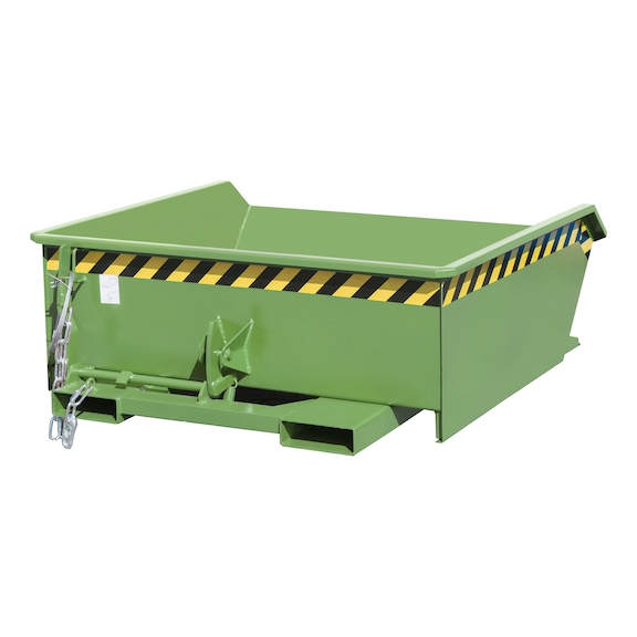 BAUER S&Uuml;DLOHN MGU 460 mini billenthető tart&aacute;ly, sz&iacute;n: rezedaz&ouml;ld RAL 6011 - Mini billenthető tart&aacute;ly, MGU t&iacute;pus