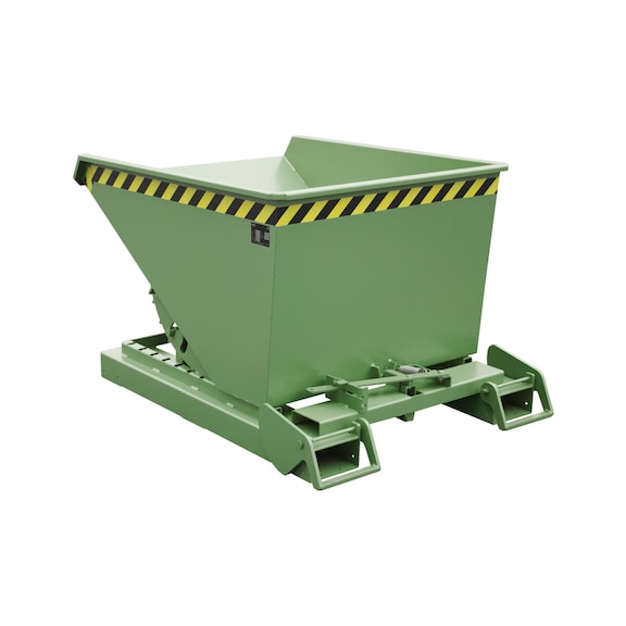 BAUER S&Uuml;DLOHN Automatik-Kippbeh&auml;lter 1490 x 1070 x 865 mm RAL 6011 - "Automatischer" Kippbeh&auml;lter mit 3 Entriegelungspunkten