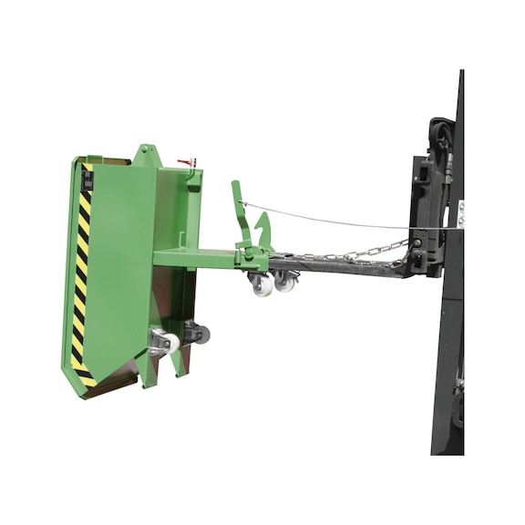 BAUER S&Uuml;DLOHN Mini-conteneur basculable SMGU 230, couleur : vert r&eacute;s&eacute;da RAL 6011 - Mini-conteneur basculable type&nbsp;SMGU