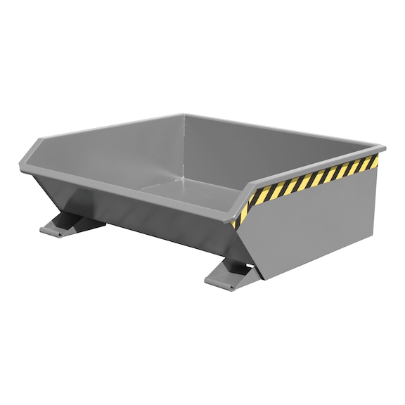 BAUER S&Uuml;DLOHN MGU 460 mini tilting container, colour: mouse grey RAL 7005 - Mini tilting container, type MGU
