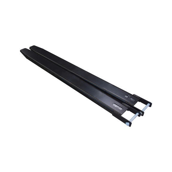BAUER S&Uuml;DLOHN Gabelverl&auml;ngerungen offene Ausf&uuml;hrung L&auml;nge 1600 mm BxH 153x58 mm RAL 7021 - Gabelverl&auml;ngerung Unterseite offen