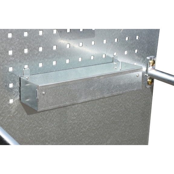 BAUER S&Uuml;DLOHN Mobile collection tray 2x200 litres, 1280x800x2015 mm, RAL 5012 - Mobile collection tray