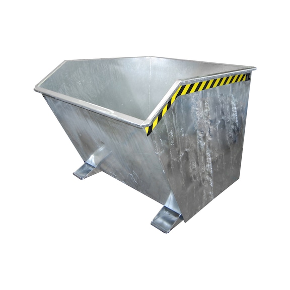 BAUER S&Uuml;DLOHN Devirmeli kontey., GU 2000 tip, kapasite 2,00 m&sup3;, UxGxY 1640x1680x1090 mm, galv. - Uygun devirme a&ccedil;ısıyla devirmeli varil, d&uuml;ş&uuml;k genel y&uuml;kseklik