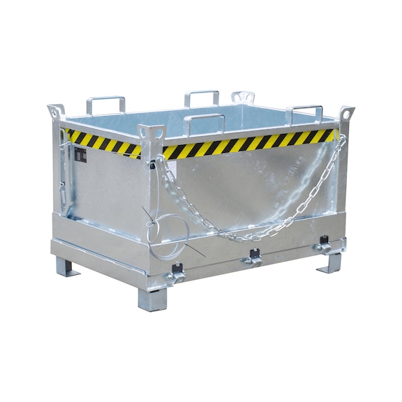 BAUER S&Uuml;DLOHN Container uitklapbodem type FB 500 cap. 0,50 m&sup3;, LxBxH 840x1245x845 mm verz. - Container met uitklapbare bodem