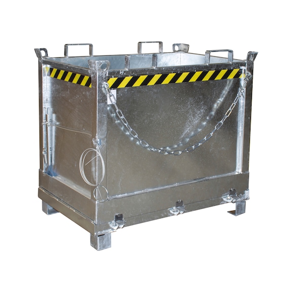 BAUER S&Uuml;DLOHN Klappbodenbeh&auml;lter Typ FB 750 Inhalt 0,75 m3 840 x 1245 x 1145 mm verzinkt - Klappbodenbeh&auml;lter