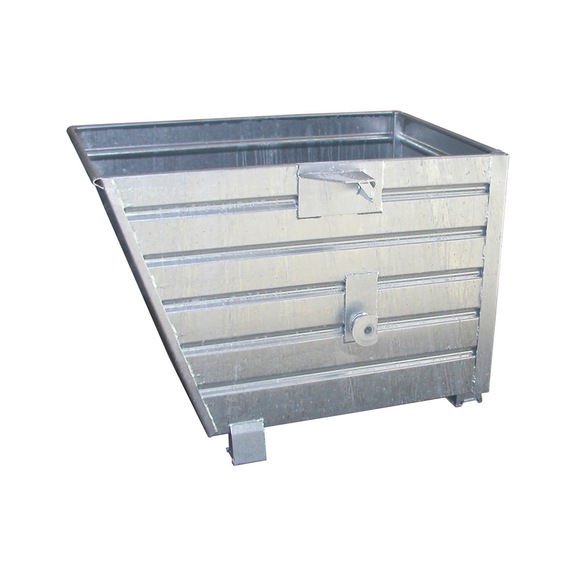 BAUER S&Uuml;DLOHN Benne basculante gerb. type BSK 70 cap. 0,70 m&sup3;, LxlxH 1200x800x900 mm galv. - Benne basculante gerbable