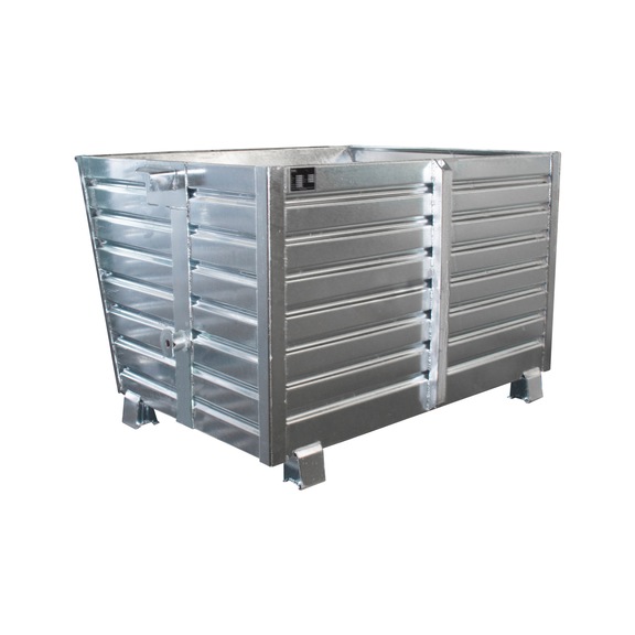 BAUER S&Uuml;DLOHN Stapelkipper Typ BSK 150 Inhalt 1,50 m3 LxBxH 1200x1500x1000 mm verzinkt - Stapelkipper