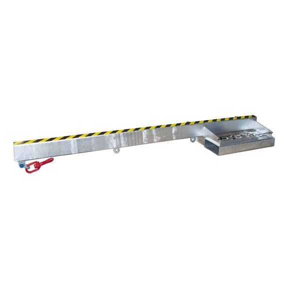 BAUER S&Uuml;DLOHN Y&uuml;k kolu tipi LA 2400-2,5, 2400 mm temel uzun. 250-2500 kg taş. kp. srt, galv. - Sabit uzunluklu y&uuml;k kolu