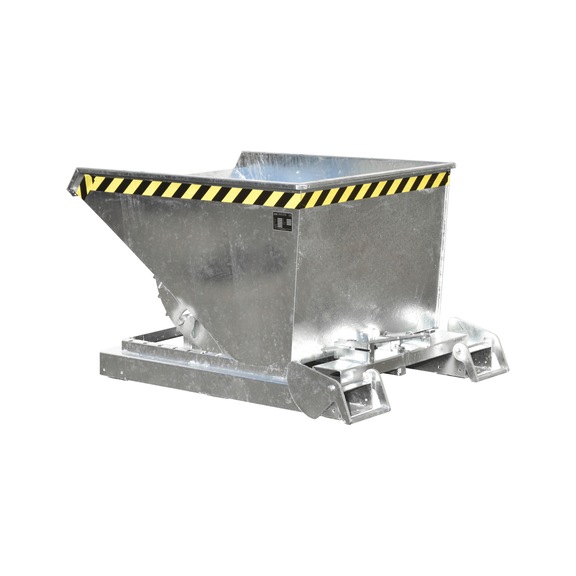 BAUER S&Uuml;DLOHN Contenedor inclinable automatic. 1490 x 1070 x 865&nbsp;mm galvanizado, color plata - Contenedor inclinable "autom&aacute;tico" con 3 puntos de liberaci&oacute;n