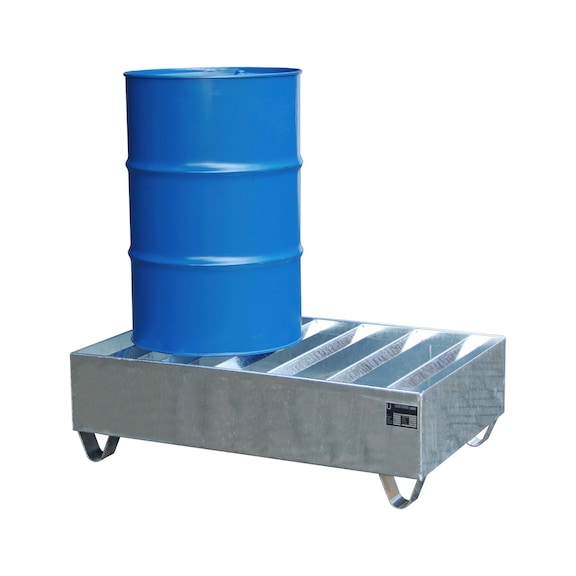 BAUER S&Uuml;DLOHN Bandeja de perfil galv. LxAnxAlt 1200 x 800 x 360 mm, vol. recogida 224 litros - Bandeja de perfil de acero