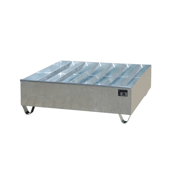 BAUER S&Uuml;DLOHN Profil tabla galvanizli UxGxY 1200 x 1200 x 410 mm toplama hacmi 410 litre - &Ccedil;elikten yapılmış profil tabla