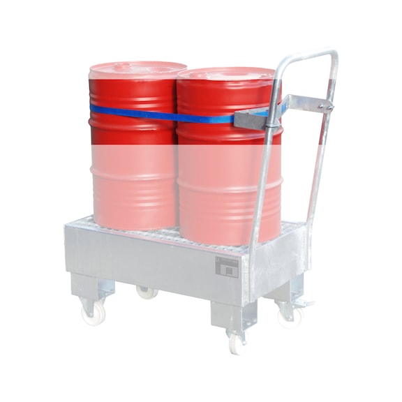 BAUER S&Uuml;DLOHN Sangle de maintien pour 2 f&ucirc;ts x 60 litres - Sangle de retenue pour bacs de r&eacute;cup&eacute;ration mobiles