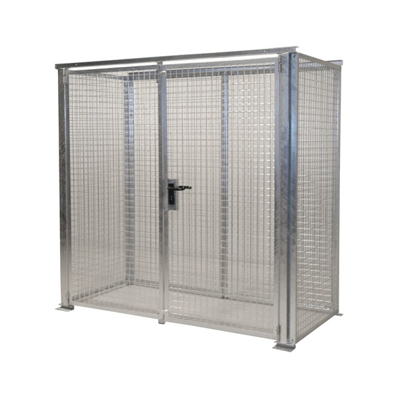 BAUER S&Uuml;DLOHN Conteneur de bouteilles de gaz sans toit, avec double porte battante - 1