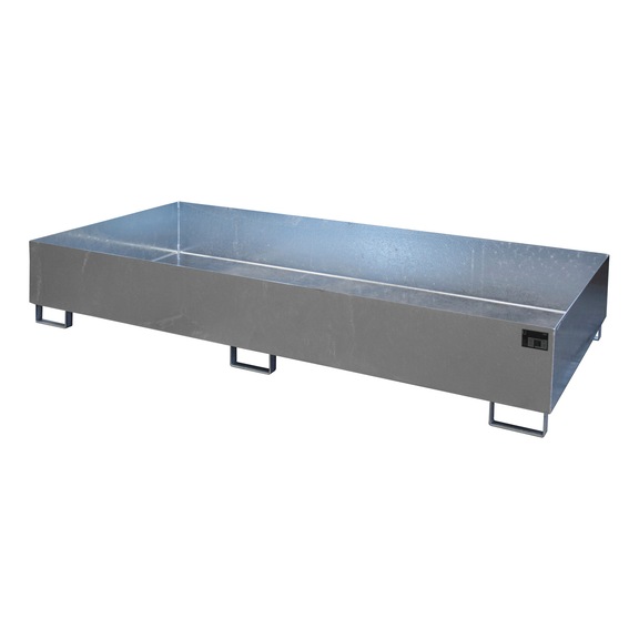 BAUER S&Uuml;DLOHN Izgarasız raf tablası UxGxY 2650 x 1300 x 435 mm toplama hacmi 1000 l, galv. - Raf sistemi i&ccedil;in toplama kabı