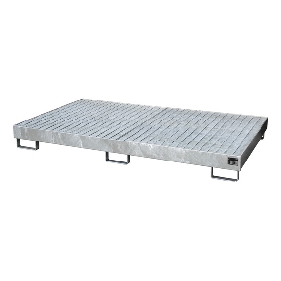 BAUER S&Uuml;DLOHN Kada za regale sa rešetkom DxŠxV 2150x1300x225 mm prihvatna zap. 240 l pocink. - Prihvatna kada za sisteme regala sa rešetkama