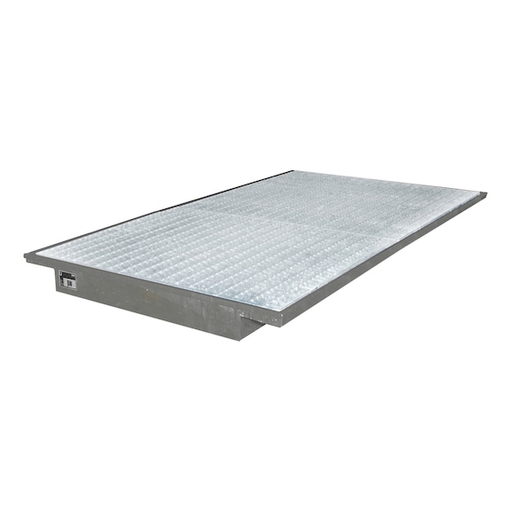 BAUER S&Uuml;DLOHN Окачена тава със скара ДхШхВ 2150x1250/915x140 mm - Окачена тава за събиране за стелажни системи
