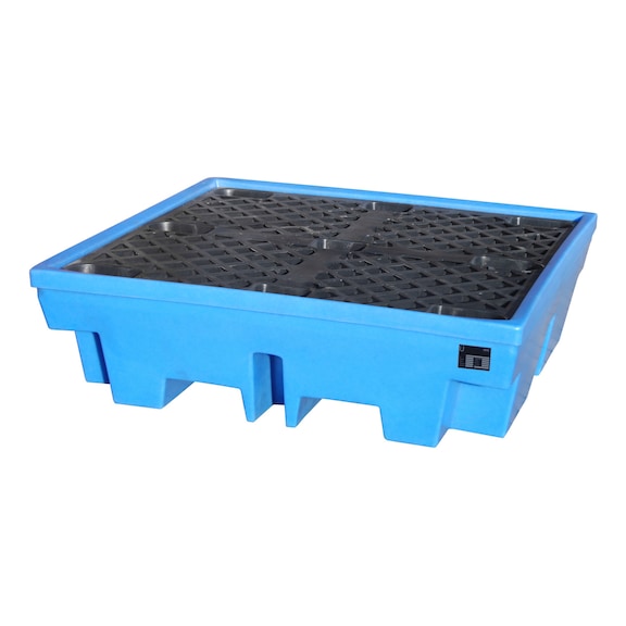 BAUER S&Uuml;DLOHN Auffangwanne aus PE f&uuml;r 200-l-F&auml;sser 1310x1310x370 mm 410 Liter - Auffangwanne f&uuml;r 200-Liter F&auml;sser