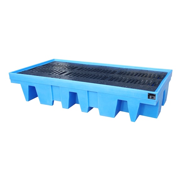 BAUER S&Uuml;DLOHN Auffangwanne aus PE f&uuml;r 200-l/1000-l-IBC 2560x1350x510 mm 1000 l - Auffangwanne f&uuml;r 1000-Liter IBC-Container aus PE