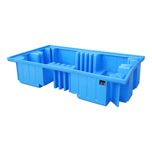 BAUER S&Uuml;DLOHN Collection tray, PE, for 1000-l IBC, 2340x1360x510 mm, collection volume 1150 l - Collection tray for 100-litre IBC containers