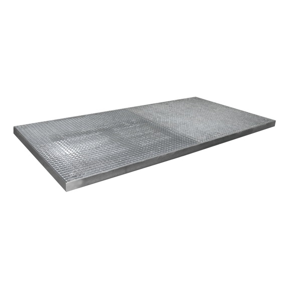 BAUER S&Uuml;DLOHN Zemin koruma tablası UxGxY 2850 x 1350 x 78 mm, toplama hacmi 168 l, galvanizli - Zemin koruma tablası
