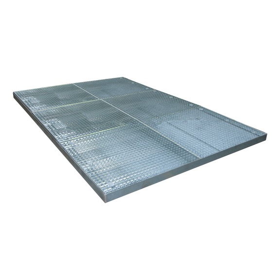 BAUER S&Uuml;DLOHN Zemin koruma tablası UxGxY 2850 x 1900 x 78 mm, toplama hacmi 235 l, galvanizli - Zemin koruma tablası