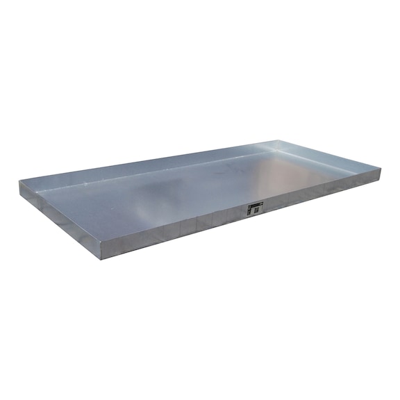 BAUER S&Uuml;DLOHN 小桶托盘，镀锌，容量 40 升，LxWxH 1390x600x60 mm - 用于小型容器的收集盘