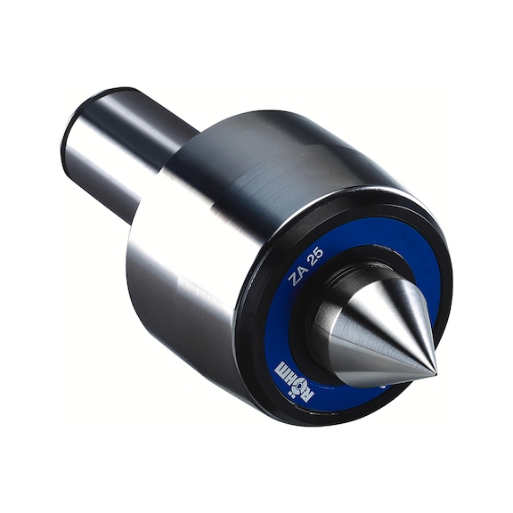 R&Ouml;HM Rotating centring tips, tip angle 60 degrees, ZA 20, size 102, cylindrical shank - Live Centering tip (drill bat)