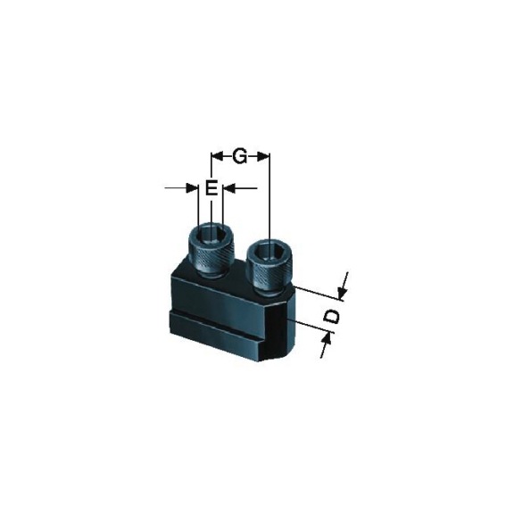 R&Ouml;HM Standard slotted nut with screw, KFD-HE chuck size 210 - Clamping element, quick change (parts)