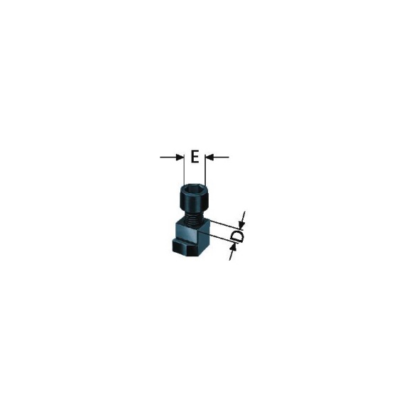 R&Ouml;HM Slotted nut with screw, LVE chuck size 400/500/600 - Clamping element, quick change (parts)