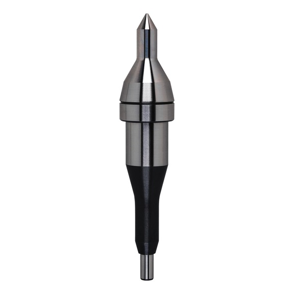 R&Ouml;HM Replacement guide tip, 60 degrees, size 106, stepped, extended guide tip - Live center taper (drill bat)