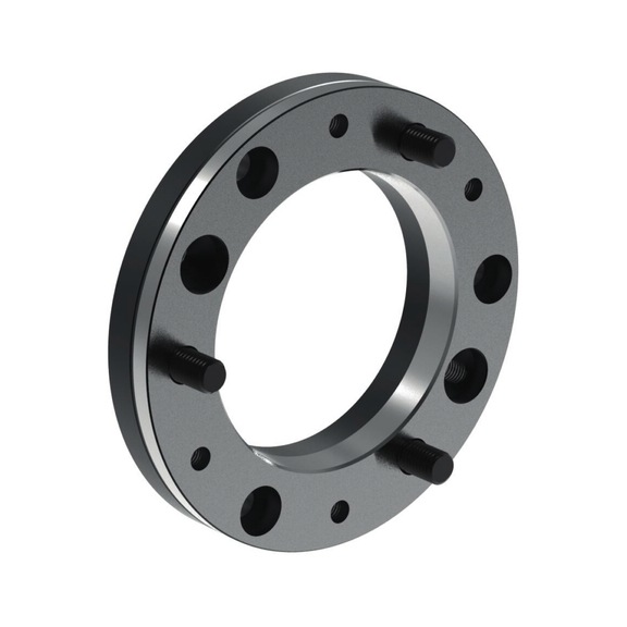 R&Ouml;HM Steel intermediate flange to DIN ISO 702-1, flange size 6, diameter 165 - Centering flange (standardized tool parts, tool and die, other)