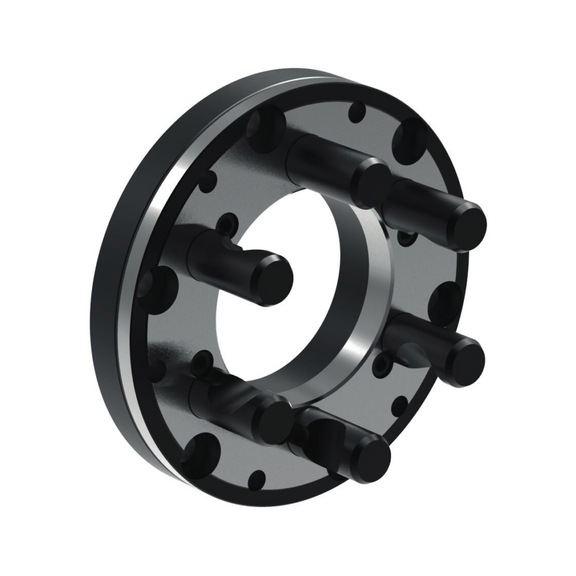 R&Ouml;HM Steel intermediate flange to DIN ISO 702-2, flange size 6, diameter 181 - Centering flange (standardized tool parts, tool and die, other)