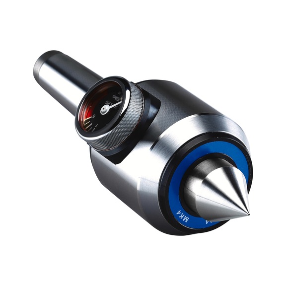 R&Ouml;HM Rotating centring tips 60 degrees, MK 3, size 503, pressure gauge, length compensation - Live Centering tip (drill bat)