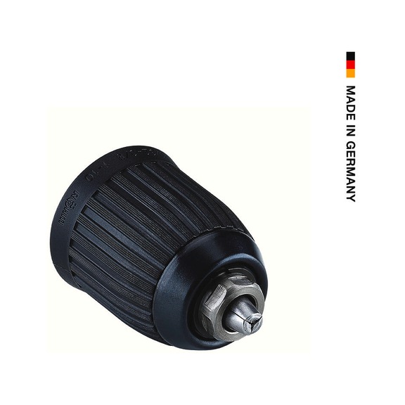 R&Ouml;HM Keyless drill chuck EXTRA80-RV, size 10, 1/2 inch-20 thread, plastic - Drill chuck keyless