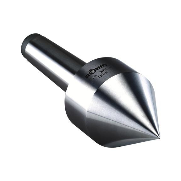 R&Ouml;HM Mitlaufender Zentrierkegel, Aufnahme MK 6, Gr&ouml;&szlig;e 276, spitz, 60 Grad - Mitlaufender Zentrierkegel (Bohrspitze)