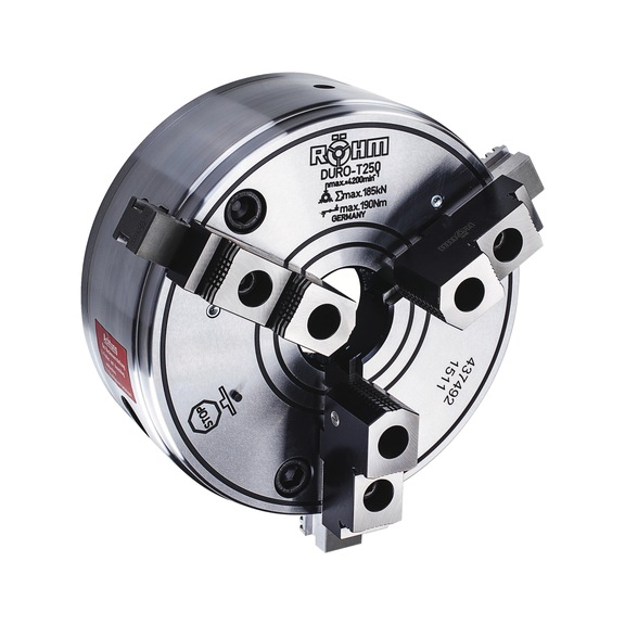 R&Ouml;HM DURO-T 200, KK 6, ISO 702-2, Camlock, base and top jaws - Lathe tip, arbor, chuck (machine tool)