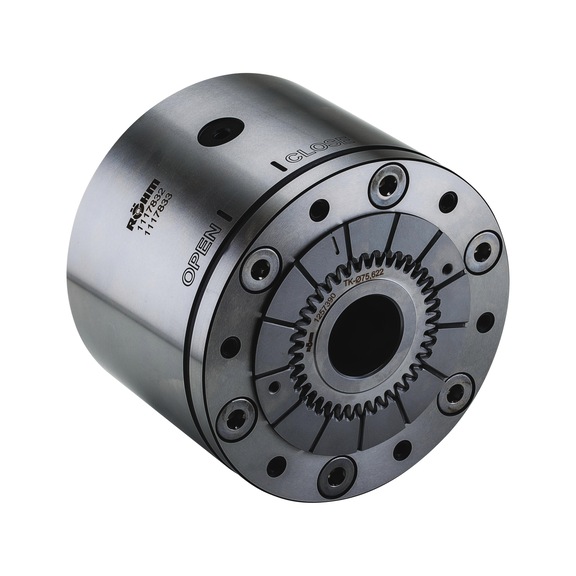 R&Ouml;HM Power-operated collet chuck KZF-S, basic chuck for external clamping - Lathe tip, arbor, chuck (machine tool)