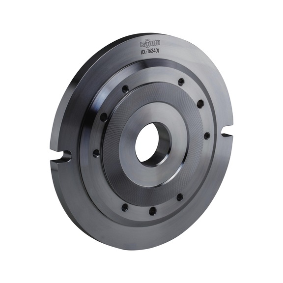 R&Ouml;HM Base plate, size 315, for rotary chucks with cylindrical centring mount - Cutting machine tool (accessories, additional equipment, other)