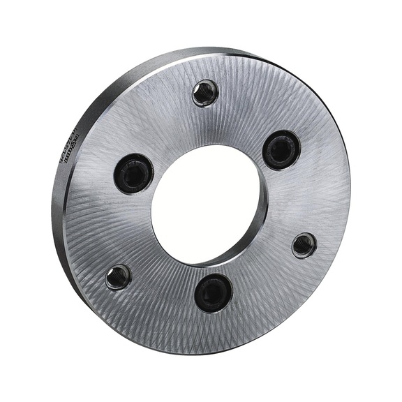R&Ouml;HM Steel intermediate flange with cylindrical mounting for three-jaw chucks, spindle head size 6, size 160 - Centering flange (standardized tool parts, tool and die, other)