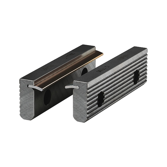 R&Ouml;HM SNF pull-down jaws, size 5, jaw width 200, with spring plate - Clamping element, quick change (parts)