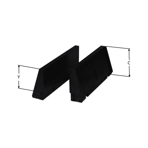 R&Ouml;HM Standard inserts NCS, size 3, jaw width 135, hardened and ground - Vice (other)