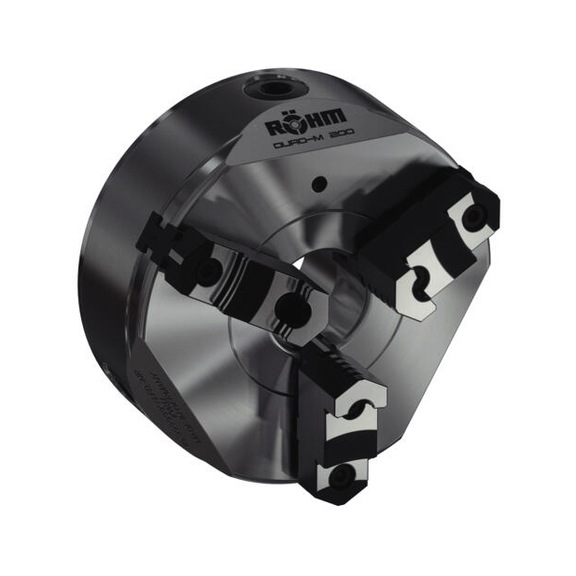 R&Ouml;HM Duro-M 400/3 flat-spiral chuck, Camlock, KK 11, base and extension jaws - Lathe tip, arbor, chuck (machine tool)