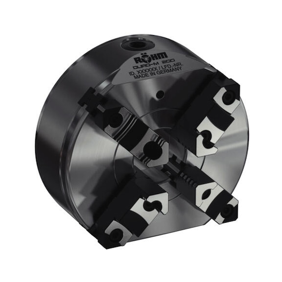 R&Ouml;HM Duro-M 200/4 flat-spiral chuck, short taper mount, front clamping, KK 5 - Lathe tip, arbor, chuck (machine tool)
