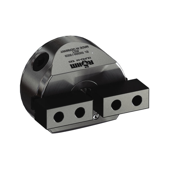 R&Ouml;HM Duro-M 160/2 flat-spiral chuck, cylindrical shank, front clamping, basic jaws - Lathe tip, arbor, chuck (machine tool)