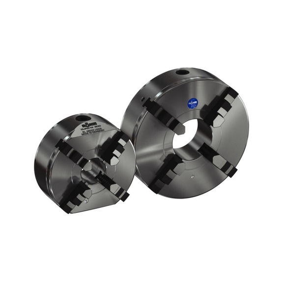 R&Ouml;HM Duro-M 500/4 flat-spiral chuck, Camlock ISO 702-2/DIN 55029, KK 11, boring and turning jaws - Lathe tip, arbor, chuck (machine tool)