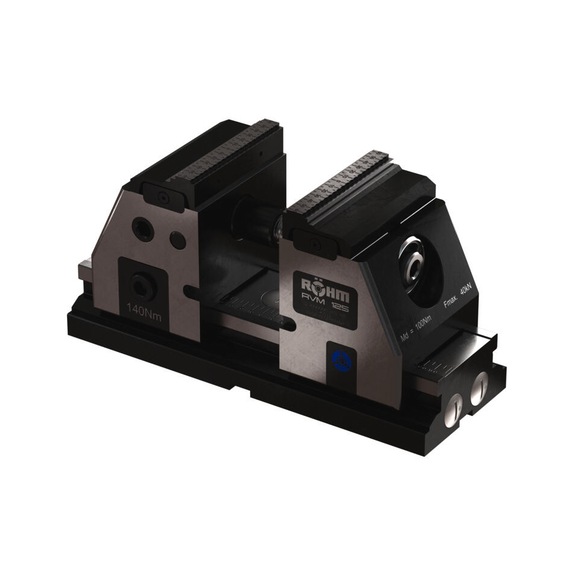 R&Ouml;HM 5-axis RVM-125 clamping unit with quick-change jaw system for zero-point clamping system - Lathe tip, arbor, chuck (machine tool)