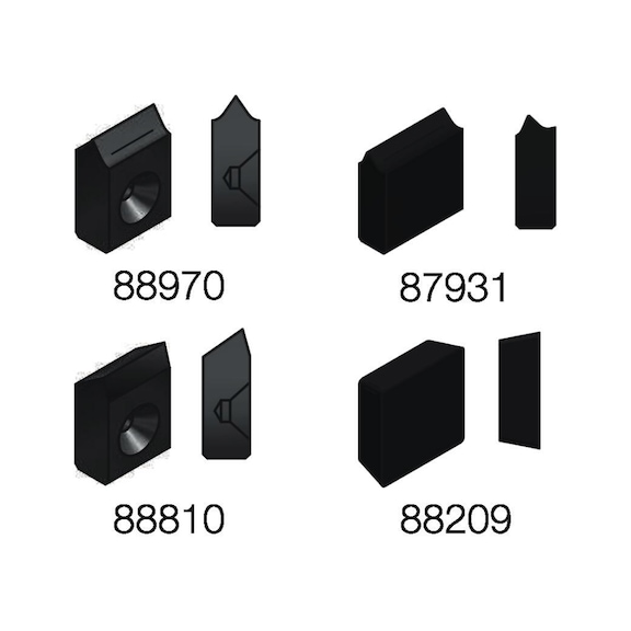 R&Ouml;HM Carbide driver plates, size 9.5 x 3.2, clockwise and anti-clockwise rotation - Drill bit (other)