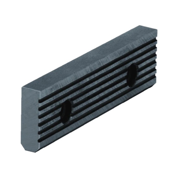 R&Ouml;HM Standard jaw SGN, jaw width 50, one side smooth, one side grooved - Clamping element, quick change (parts)